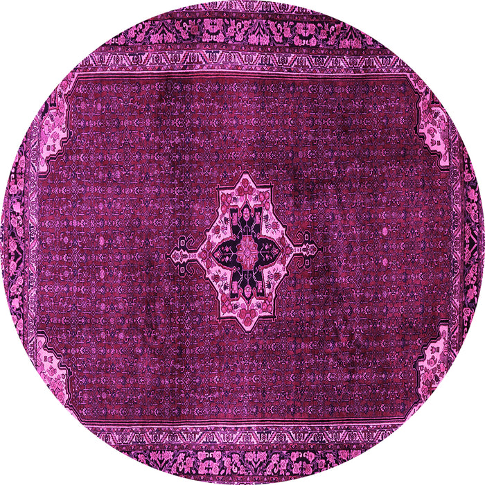 Round Persian Pink Traditional Rug, tr2280pnk