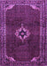 Machine Washable Persian Purple Traditional Area Rugs, wshtr2280pur