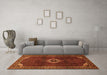 Machine Washable Persian Orange Traditional Area Rugs in a Living Room, wshtr2280org