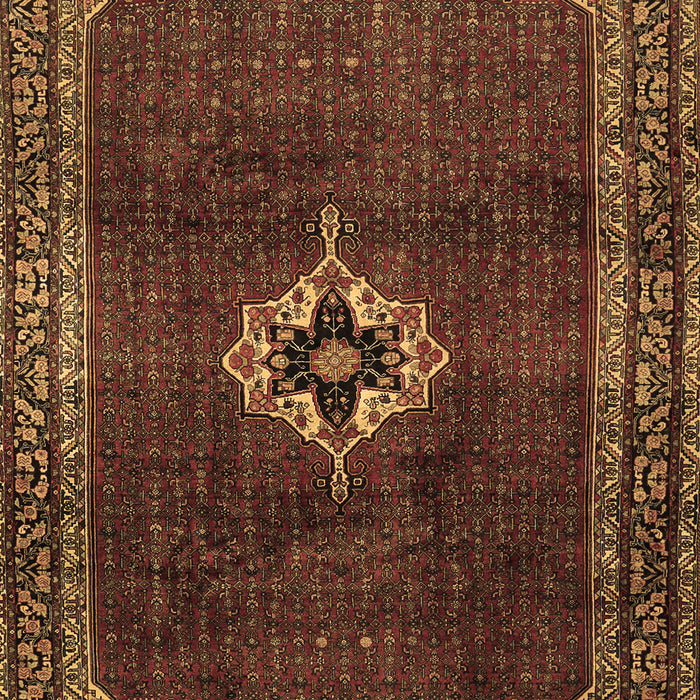 Machine Washable Persian Brown Traditional Rug, wshtr2280brn