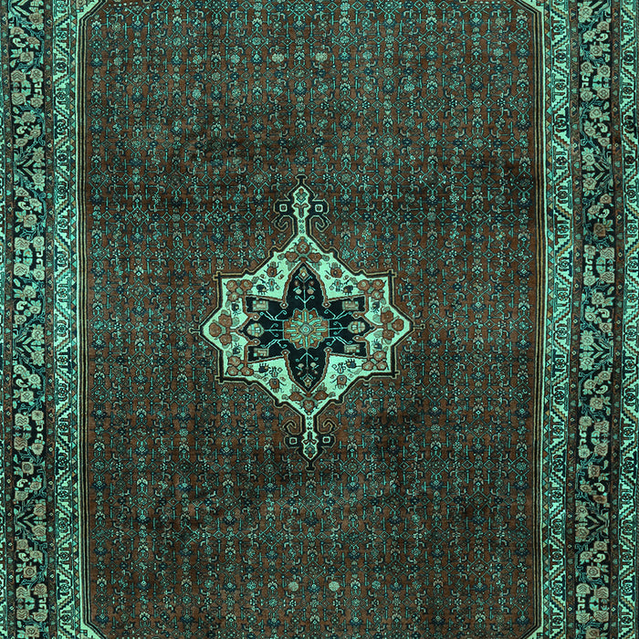 Machine Washable Persian Turquoise Traditional Area Rugs, wshtr2280turq