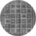 Square Persian Gray Traditional Rug, tr2281gry