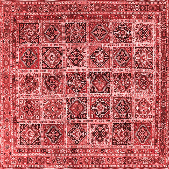 Machine Washable Persian Red Traditional Rug, wshtr2281red