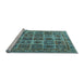 Sideview of Machine Washable Persian Light Blue Traditional Rug, wshtr2281lblu