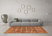 Machine Washable Persian Orange Traditional Area Rugs in a Living Room, wshtr2281org