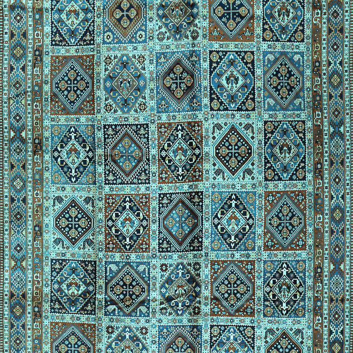 Machine Washable Persian Light Blue Traditional Rug, wshtr2281lblu