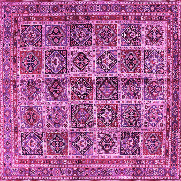 Square Persian Pink Traditional Rug, tr2281pnk