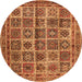 Machine Washable Persian Orange Traditional Area Rugs, wshtr2281org