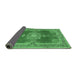 Sideview of Persian Emerald Green Traditional Rug, tr2282emgrn