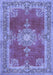 Machine Washable Persian Blue Traditional Rug, wshtr2282blu