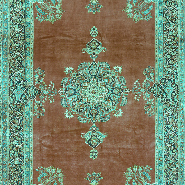 Persian Turquoise Traditional Rug, tr2282turq