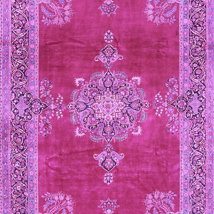 Machine Washable Persian Purple Traditional Area Rugs, wshtr2282pur