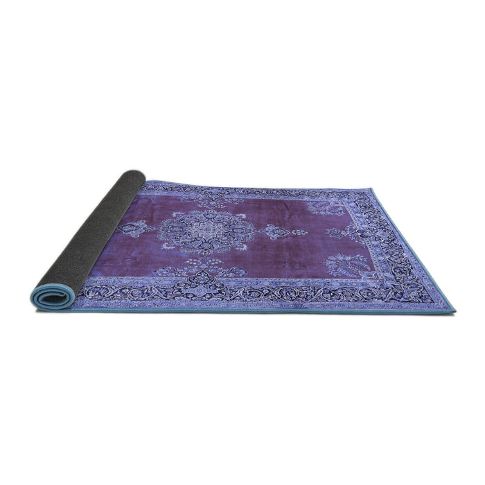 Sideview of Persian Blue Traditional Rug, tr2282blu