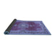 Sideview of Persian Blue Traditional Rug, tr2282blu