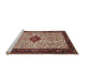 Sideview of Machine Washable Traditional Light French Beige Brown Rug, wshtr2283