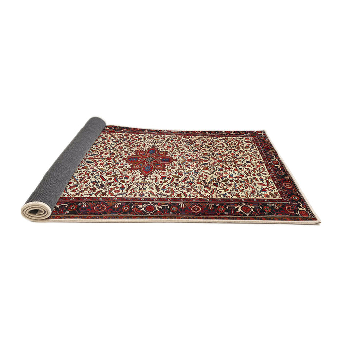 Sideview of Traditional Light French Beige Brown Persian Rug, tr2283