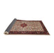 Sideview of Traditional Light French Beige Brown Persian Rug, tr2283