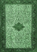 Machine Washable Persian Emerald Green Traditional Area Rugs, wshtr2283emgrn