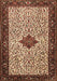 Machine Washable Persian Brown Traditional Rug, wshtr2283brn