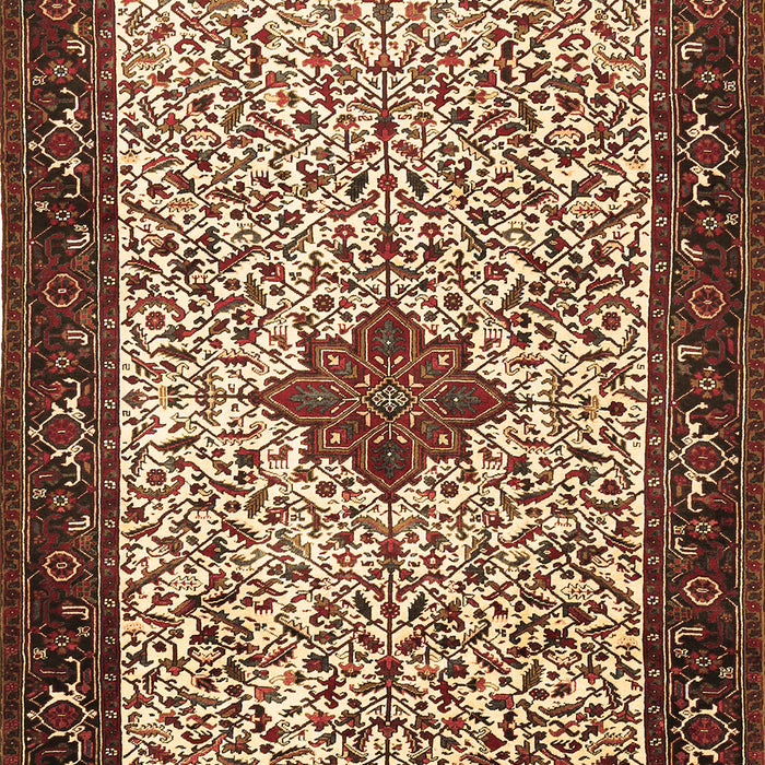 Machine Washable Persian Brown Traditional Rug, wshtr2283brn