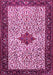 Machine Washable Persian Pink Traditional Rug, wshtr2283pnk