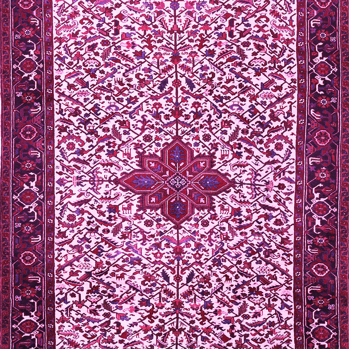 Machine Washable Persian Pink Traditional Rug, wshtr2283pnk