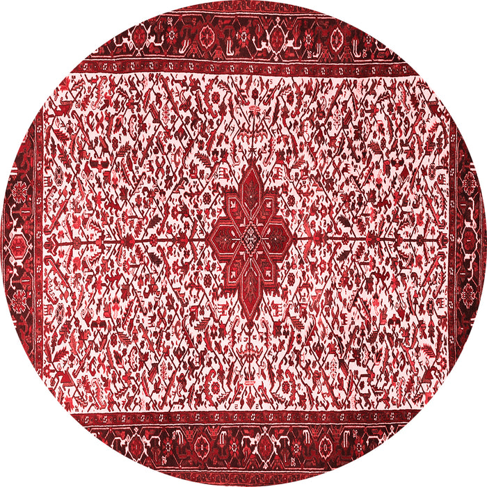 Machine Washable Persian Red Traditional Rug, wshtr2283red