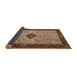 Sideview of Persian Brown Traditional Rug, tr2283brn