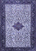 Machine Washable Persian Blue Traditional Rug, wshtr2283blu