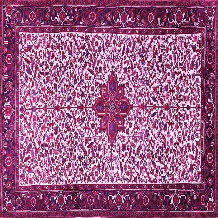 Square Persian Pink Traditional Rug, tr2283pnk
