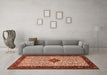 Machine Washable Persian Orange Traditional Area Rugs in a Living Room, wshtr2283org