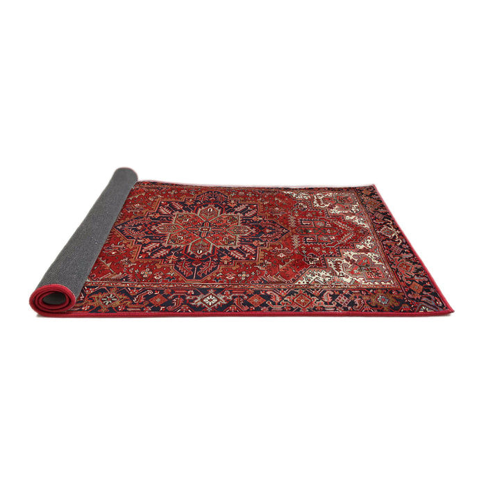 Sideview of Traditional Rust Pink Persian Rug, tr2284