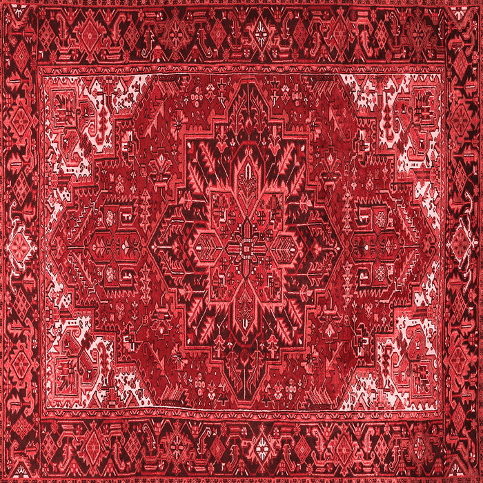 Machine Washable Persian Red Traditional Rug, wshtr2284red