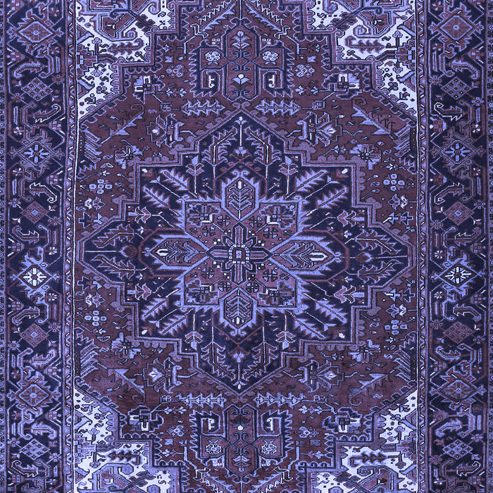 Machine Washable Persian Blue Traditional Rug, wshtr2284blu