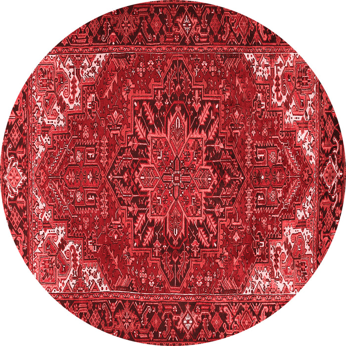 Machine Washable Persian Red Traditional Rug, wshtr2284red