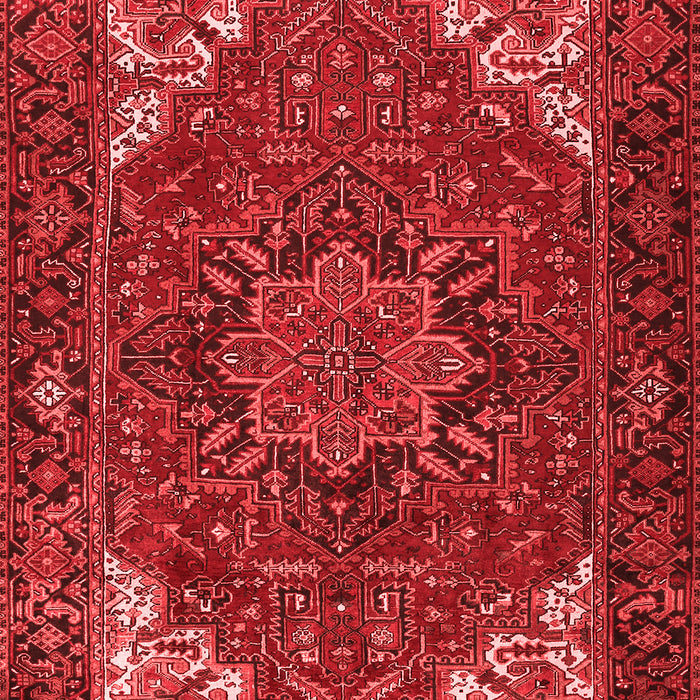 Machine Washable Persian Red Traditional Rug, wshtr2284red