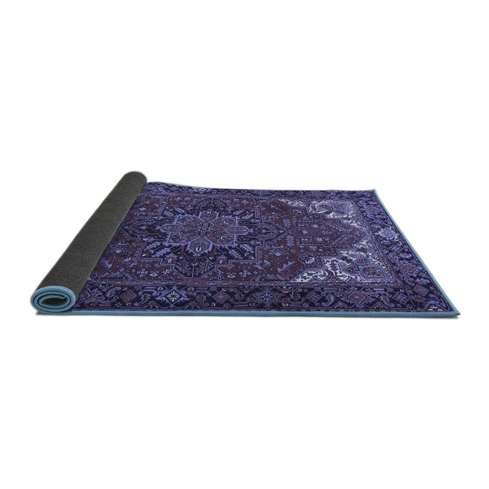 Sideview of Persian Blue Traditional Rug, tr2284blu