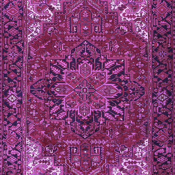 Machine Washable Persian Purple Traditional Area Rugs, wshtr2284pur