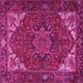 Square Persian Pink Traditional Rug, tr2284pnk