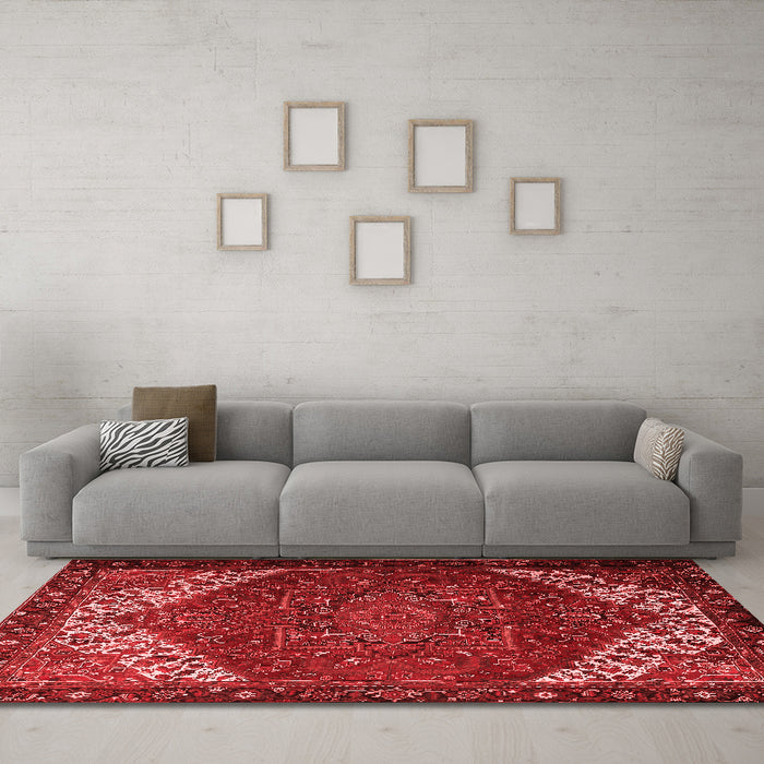 Traditional Red Washable Rugs