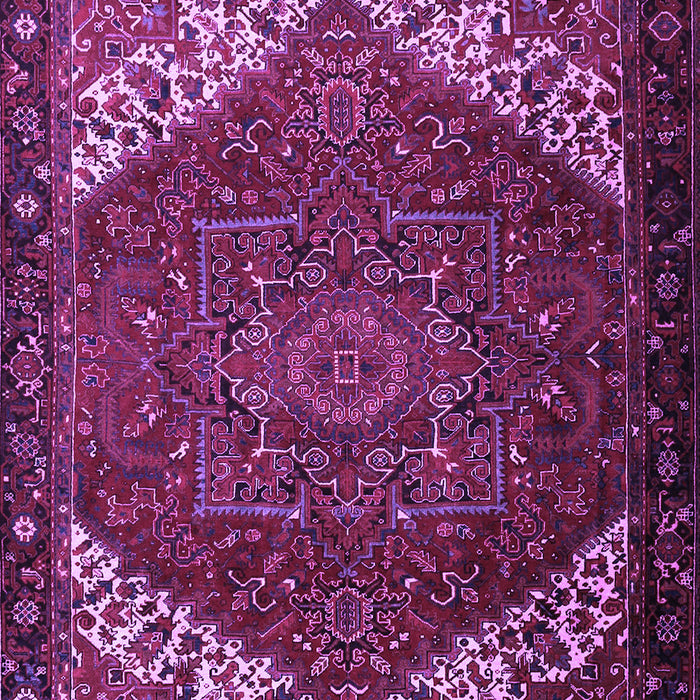 Machine Washable Persian Purple Traditional Area Rugs, wshtr2285pur