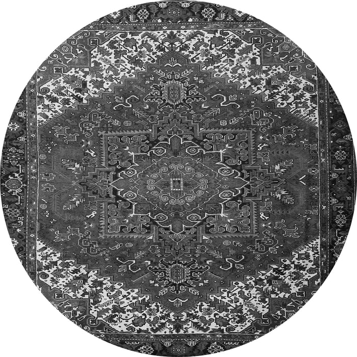Machine Washable Persian Gray Traditional Rug, wshtr2285gry