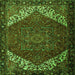 Serging Thickness of Persian Green Traditional Rug, tr2285grn