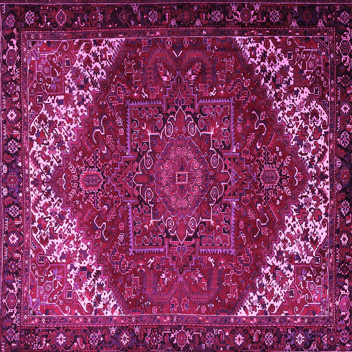 Square Persian Pink Traditional Rug, tr2285pnk