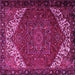 Square Persian Pink Traditional Rug, tr2285pnk