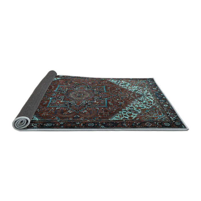 Sideview of Persian Light Blue Traditional Rug, tr2285lblu