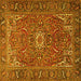 Square Persian Yellow Traditional Rug, tr2286yw