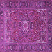 Square Persian Purple Traditional Rug, tr2286pur