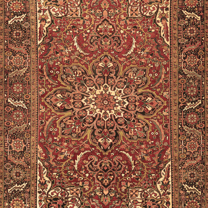 Machine Washable Persian Brown Traditional Rug, wshtr2286brn