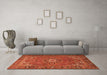 Machine Washable Persian Orange Traditional Area Rugs in a Living Room, wshtr2286org